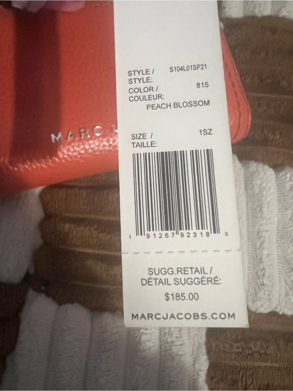 Marc Jacobs Leather Wallet in Peach Blossom NWTS! - Picture 10 of 11